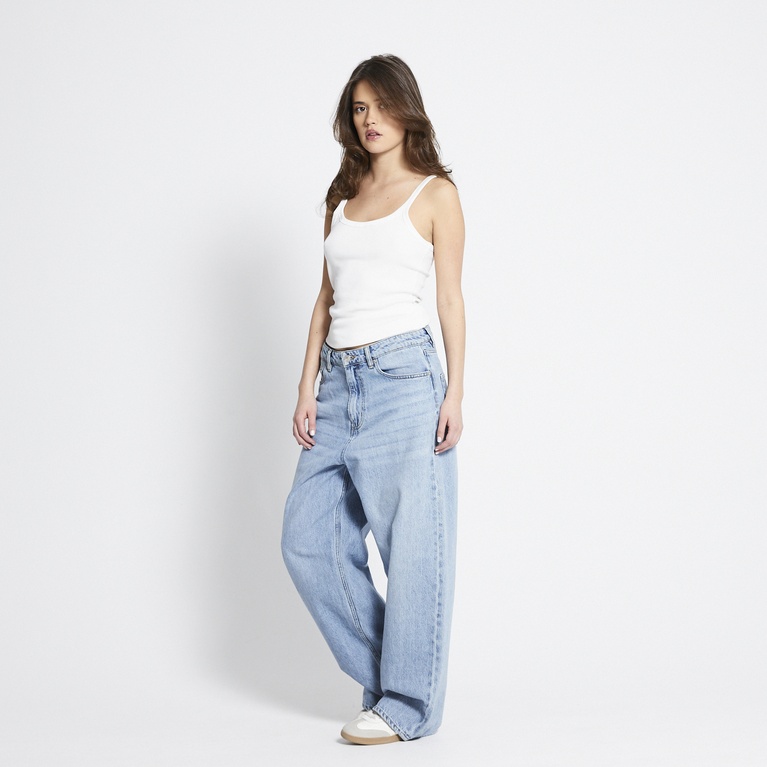 Mid waist baggy jeans "Broadway" Light used